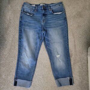 Marley Rolled Cuffed Capri, Size 14